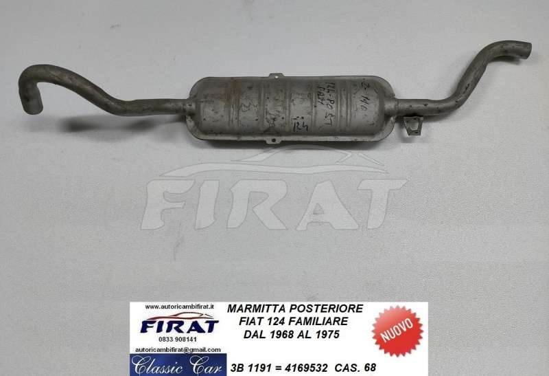 MARMITTA FIAT 124 FAMILIARE POSTERIORE (1191)